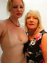 Horny British housewife having fun with a lesbian younger girl